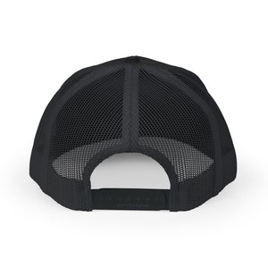 Embroidered Snapback Mesh Trucker Cap