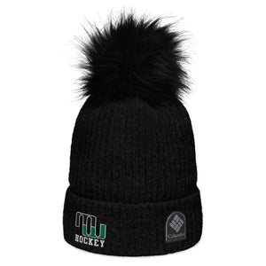 Columbia Brand Embroidered Pom-Pom Beanie