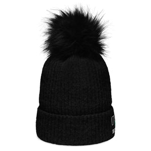 Columbia Brand Embroidered Pom-Pom Beanie