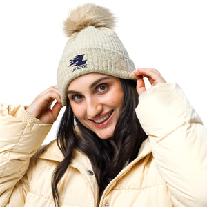 Columbia Brand Embroidered Pom-Pom Beanie