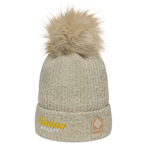 Columbia Brand Embroidered Pom-Pom Beanie