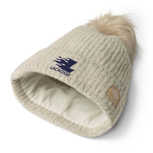 Columbia Brand Embroidered Pom-Pom Beanie