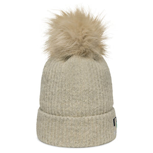 Columbia Brand Embroidered Pom-Pom Beanie