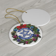 Load image into Gallery viewer, Team Logo Wreath Ceramic Ornament