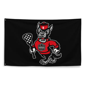 Wolfpack Lacrosse 3'x5' Flag